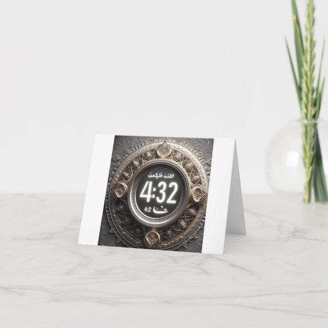 Reflect för embrace Fasting, Iftar, Suhoor & Andli Tack Kort (Framsida)