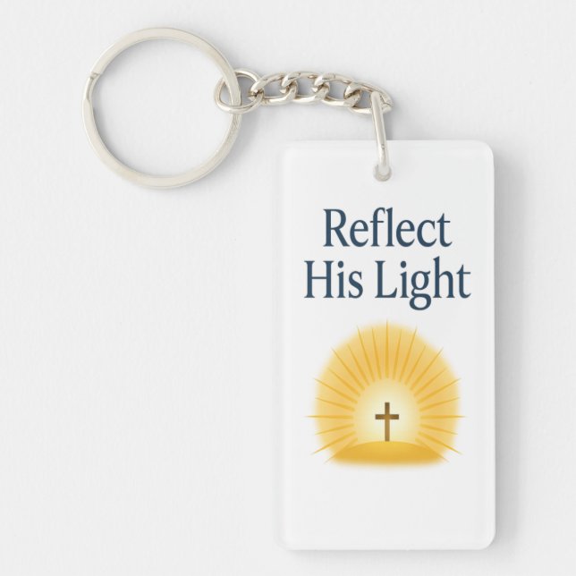 Reflect His Light Custom Easter 2026 Keychain (Framsidan)