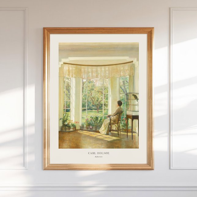 Reflection Carl Holsøe Holsoe Danish Insida Poster (Skapare uppladdad)