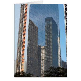 Reflection Office bygger New York City Hälsningskort