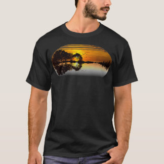 Reflection Speci for Guitar Sunset Himlar Träd Cit T Shirt