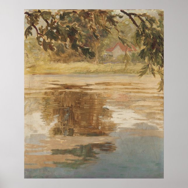 Reflection, Ville d'Avray, 1920 Poster (Framsidan)