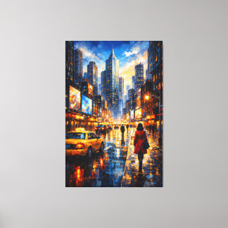 Reflections at Dusk – Luxury Urban Canvas Art