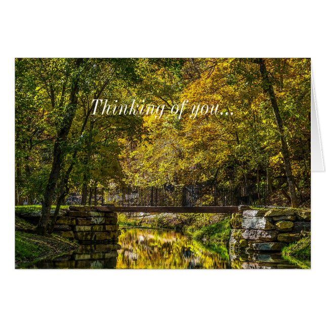 Reflections Början Måleriskt Tänker På Dig OBS Kort (Framsidan Horizontal)