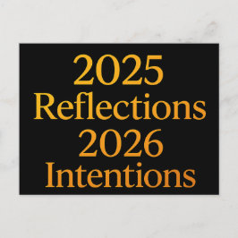 Reflections Intentions 2026 Gold Goal Planner  Helg Vykort