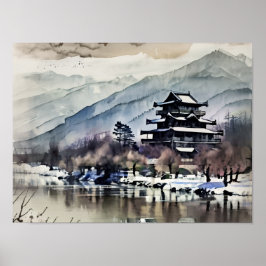 Reflective Castle Poster