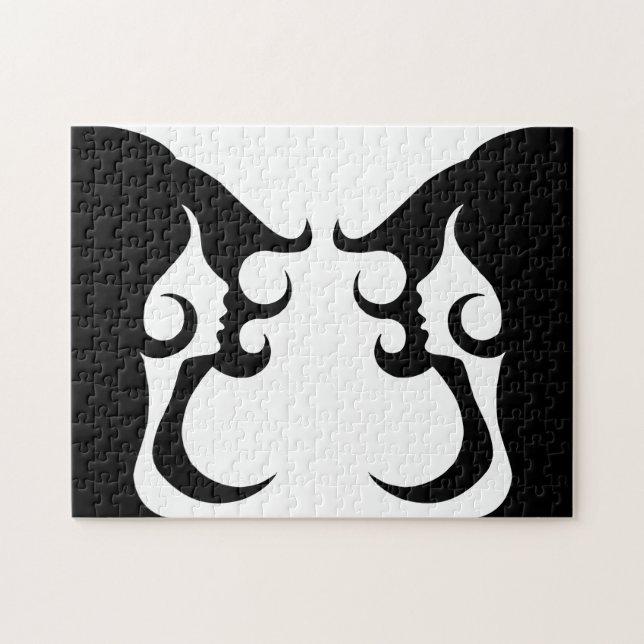 Reflective Deco Mod Woman Pussel (Horisontell)