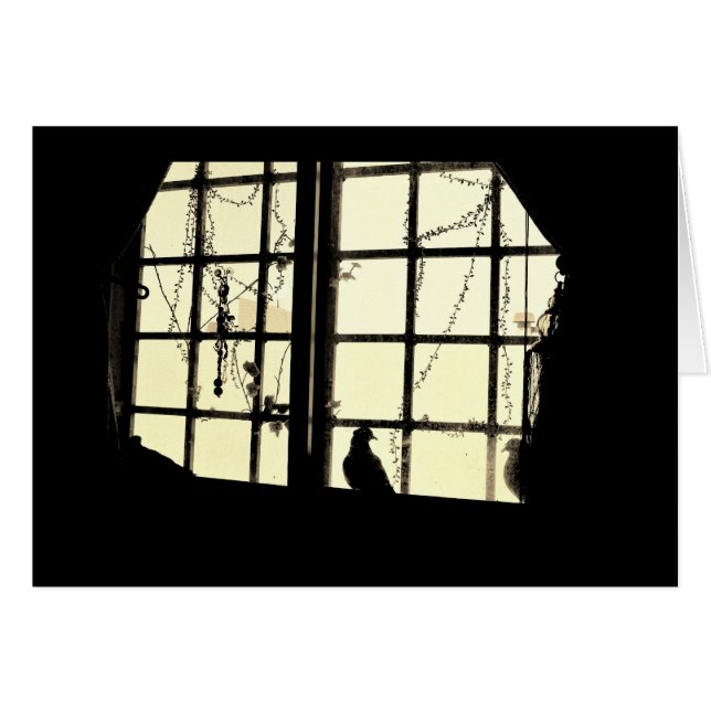 Reflective Pigeon Hälsningskort (Framsidan Horizontal)