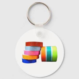 Reflector Reflective PVC Sticker Tape Reflectors Nyckelring
