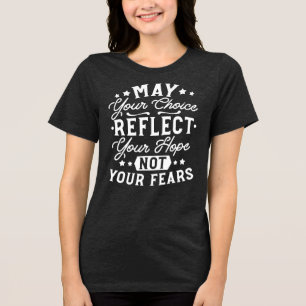 Reflektera hopp inte rädsla – Motiverande citat fö T Shirt