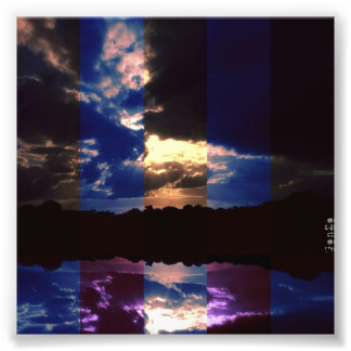 Reflektera naturen fototryck