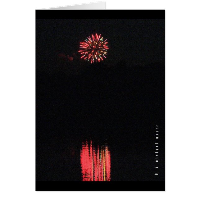 Reflekterad självständighet - sken i dag hälsningskort (Framsidan)