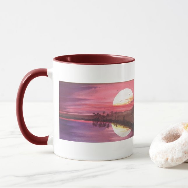 Reflekterad solnedgång mugg (Med munk)