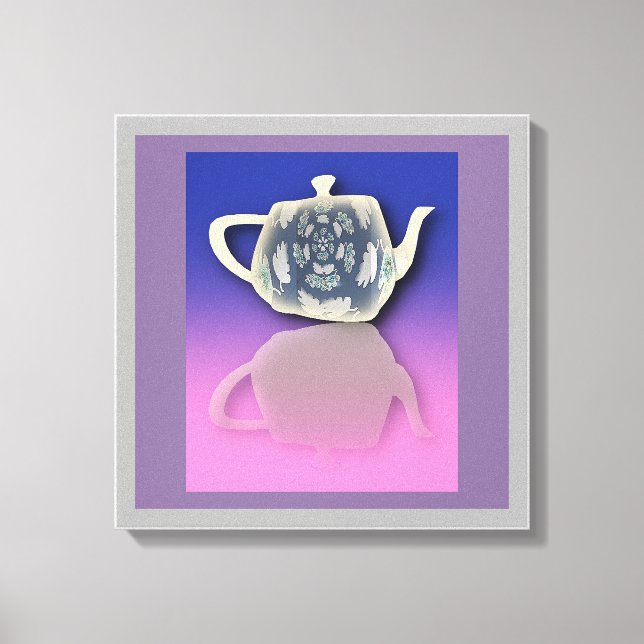 Reflekterad Tekanna Canvastryck (Framsida)