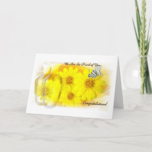 Reflekterade daisy - vi är så stolt av dig kort