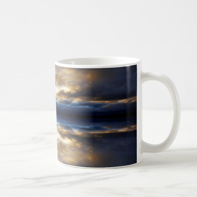 Reflekterade moln vid solnedgång kaffemugg (Höger)