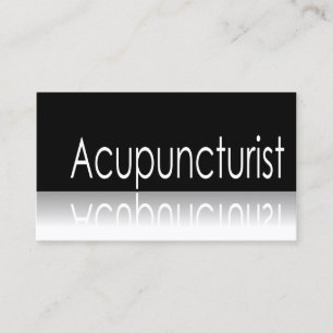 Reflekterande - Acupuncturist - visitkort