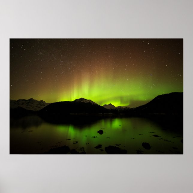 Reflekterande Aurora Poster (Framsidan)