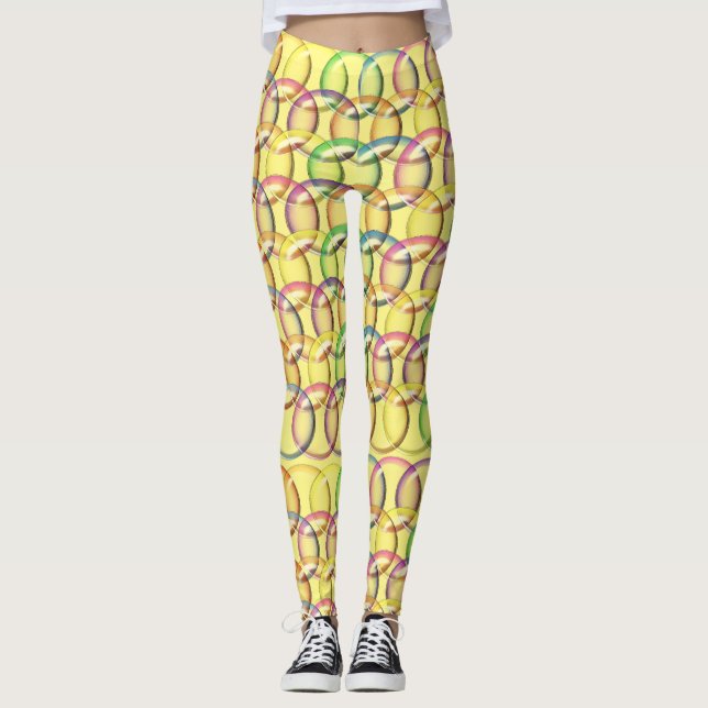 reflekterande bubblor leggings (Framsida)