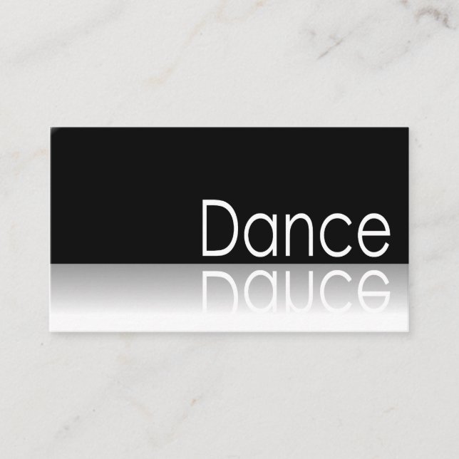 Reflekterande - Dance - Affärskort Visitkort (Framsida)