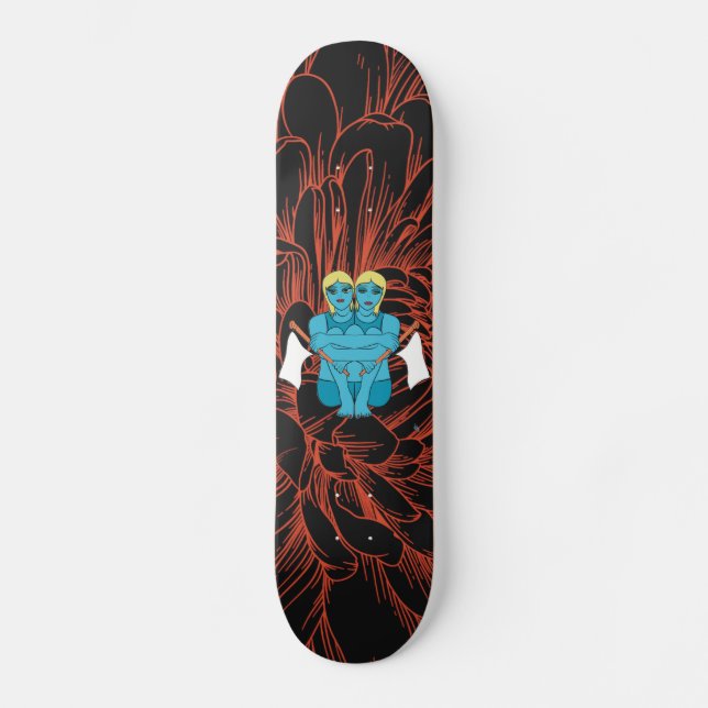 Reflekterande frihet mini skateboard bräda 18,5 cm (Framsida)