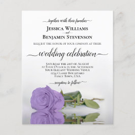 Reflekterande inbjudan till Lavender Ro BUDGET-brö