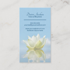 Reflekterande Lotus Flower Yoga Instructor Light B Visitkort