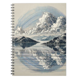 Reflekterande moln Journal Anteckningsbok