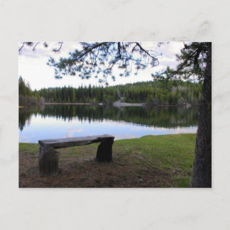 Reflekterande morgonstund vykort