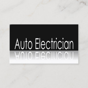 Reflekterande text - Auto elektriker - visitkort