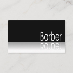 Reflekterande text - barberare - visitkort