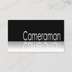 Reflekterande text - Cameraman - visitkort