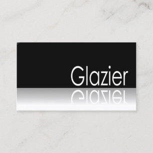 Reflekterande text - glasmästare - visitkort