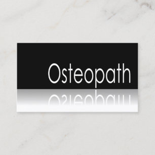 Reflekterande text - Osteopath - visitkort