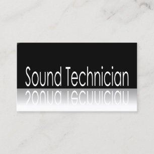 Reflekterande text - solid tekniker - visitkort