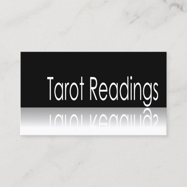 Reflekterande text - Tarot Readors - Affärskort Visitkort (Framsida)