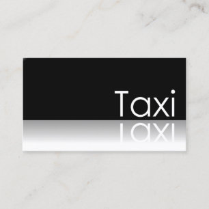 Reflekterande text - Taxi - Affärskort Visitkort