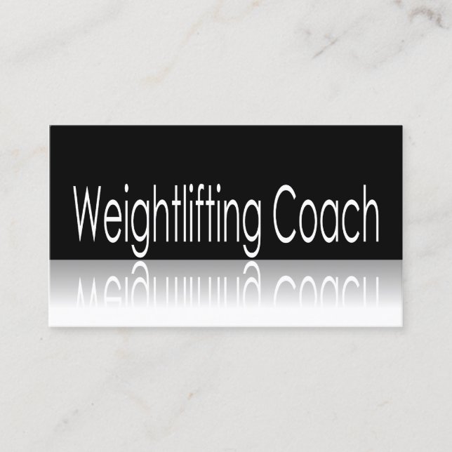 Reflekterande text - Viktande coach Visitkort (Framsida)