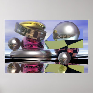 Reflekterande världar poster
