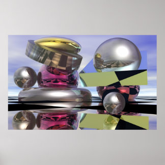 Reflekterande världar poster