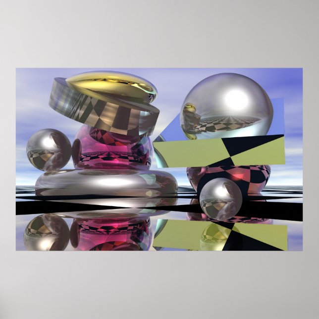 Reflekterande världar poster (Framsidan)