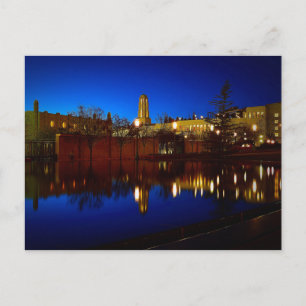 Reflekterar Bassäng Temple Square Vykort