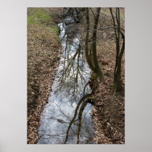 reflekterat i ström poster