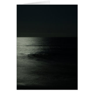 Reflekterat månsken hälsningskort