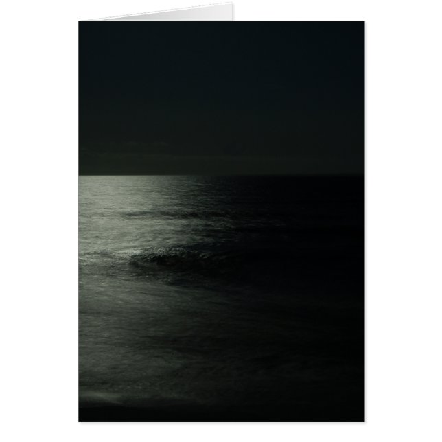 Reflekterat månsken hälsningskort (Framsidan)