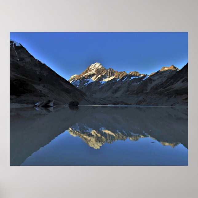 Reflektion av Aoraki Poster (Framsidan)