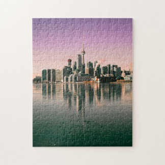 Reflektion av CN Torn Toronto Canada Landmark Vatt Pussel