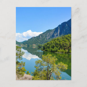 Reflektion av det scena Sjön Vykort