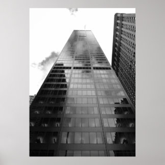 Reflektion av New York-Skyscraperna - Art-utskrift Poster