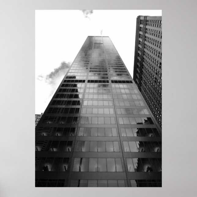 Reflektion av New York-Skyscraperna - Art-utskrift Poster (Framsidan)